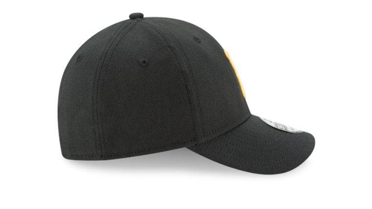 Pittsburgh Pirates New Era 39Thirty Black Team Classic Flex Hat Official Team Hat Sports Fan Cap