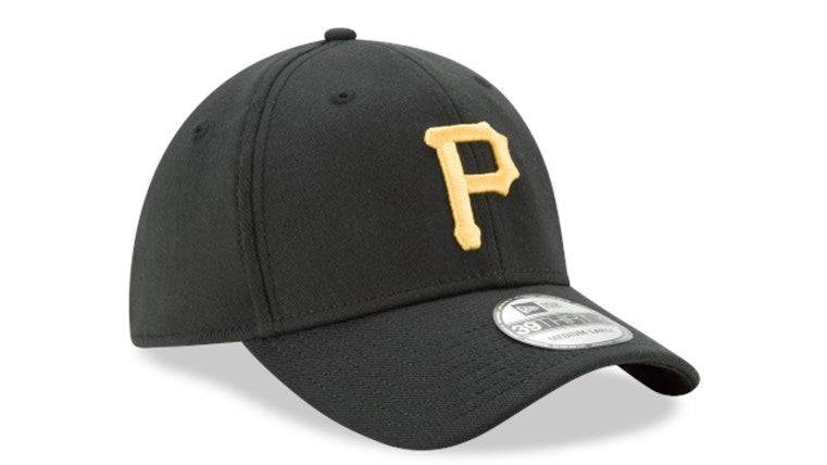 Pittsburgh Pirates New Era 39Thirty Black Team Classic Flex Hat Official Team Hat Sports Fan Cap