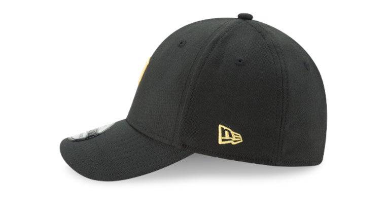 Pittsburgh Pirates New Era 39Thirty Black Team Classic Flex Hat Official Team Hat Sports Fan Cap