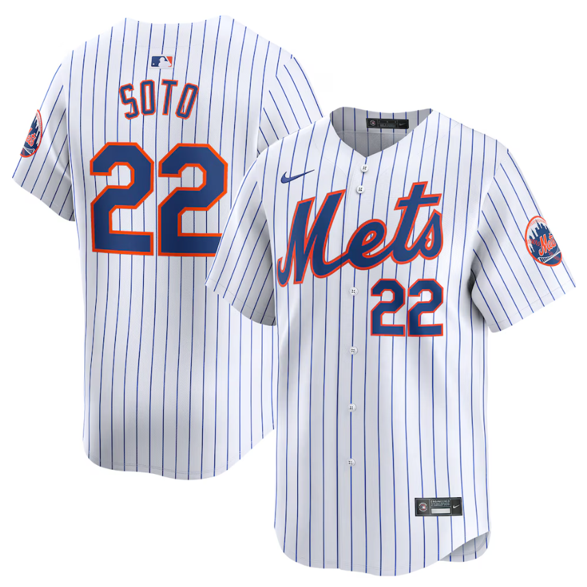 Juan Soto New York Mets MLB Home Limited Jersey Nike Official Team Jersey Sports Fan Apparel