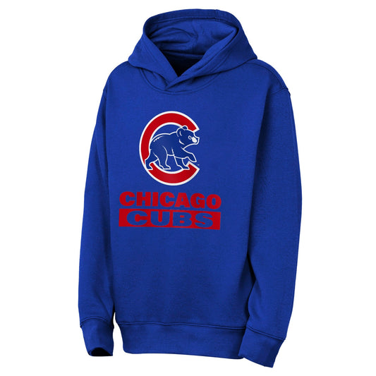 Chicago Cubs Youth Back To Basics Blue Hoodie