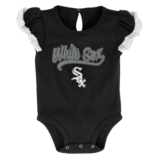Infant Girls Mlb Chicago White Sox Scream And Shout Short Sleeve 2 Pack Creeper Set
