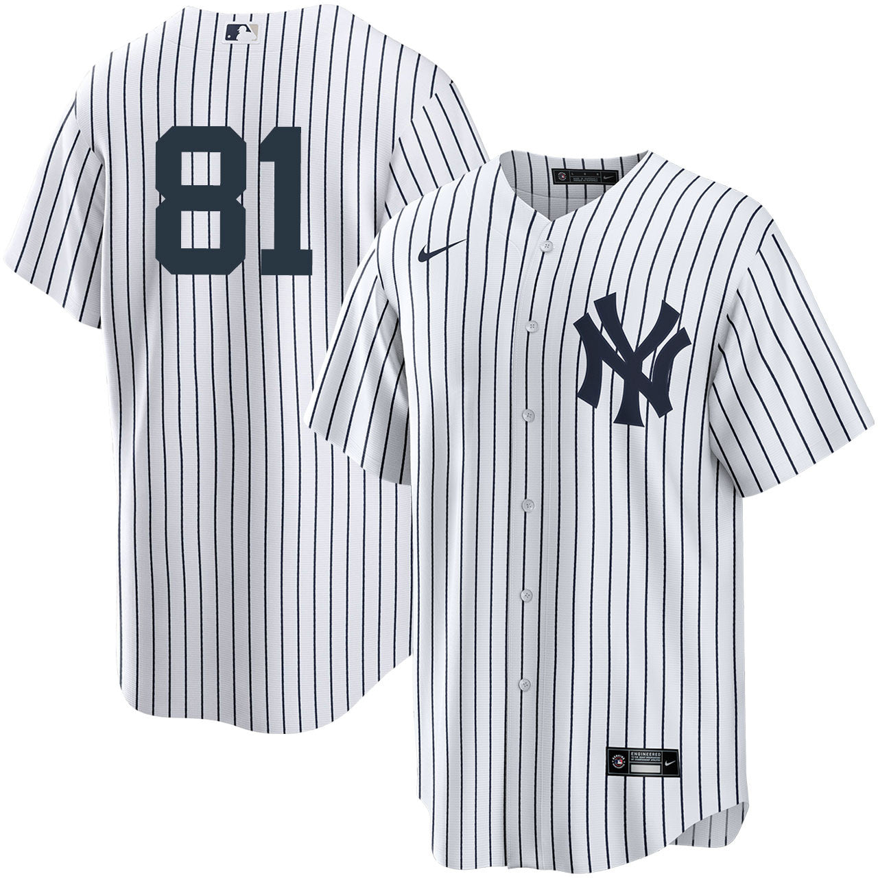 Men's Nike Luis Gil #81 White New York Yankees Home Official Replica Player Jersey Official Team Jersey Sports Fan Apparel