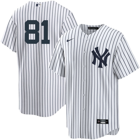 Men's Nike Luis Gil #81 White New York Yankees Home Official Replica Player Jersey Official Team Jersey Sports Fan Apparel