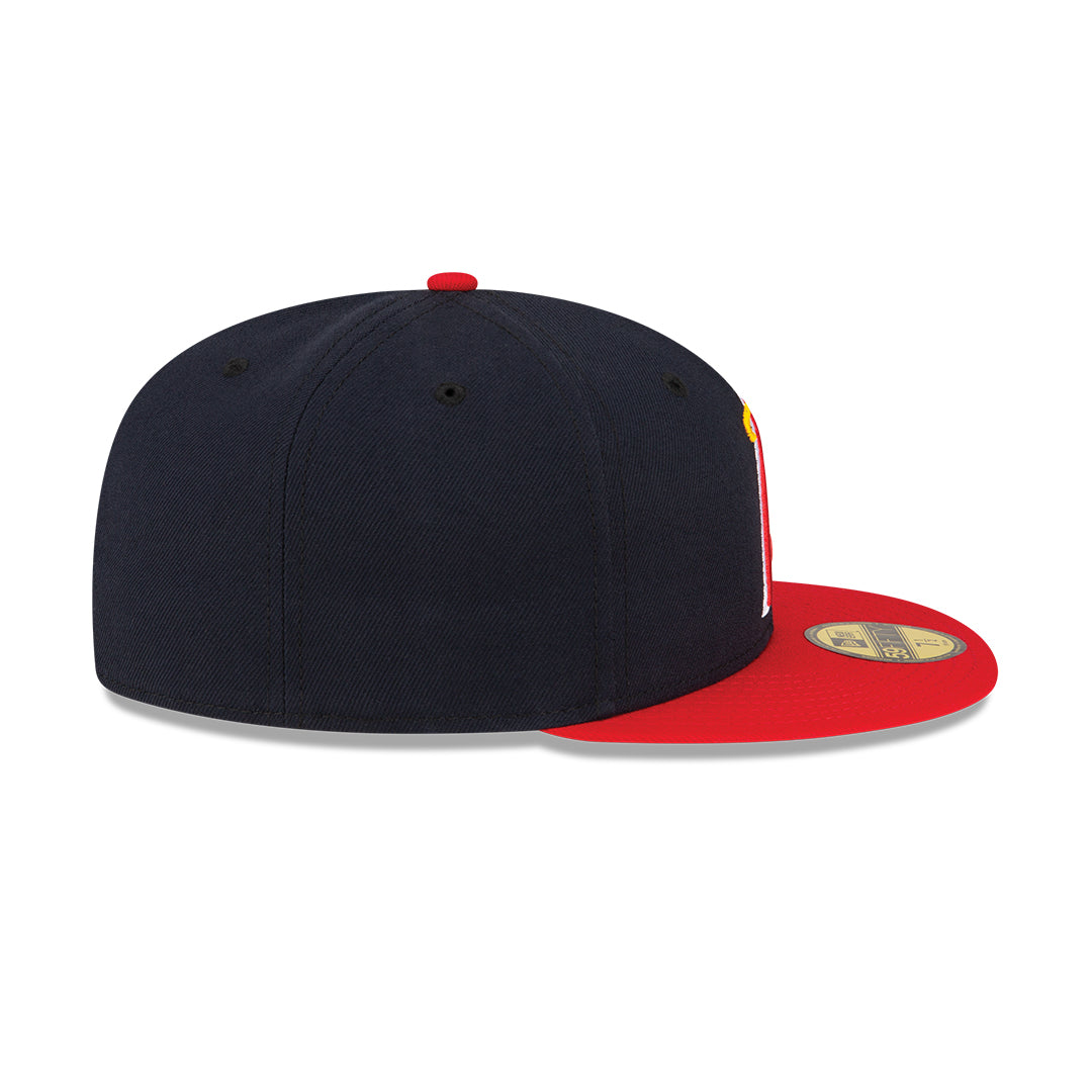 Men's Anaheim Angels New Era Navy/Red Alternate On-Field 59FIFTY Fitted Hat Official Team Hat Sports Fan Cap