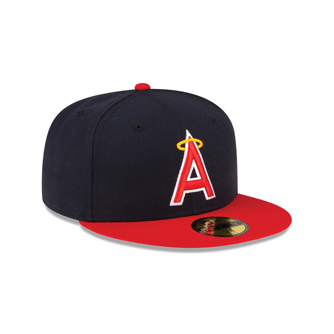 Men's Anaheim Angels New Era Navy/Red Alternate On-Field 59FIFTY Fitted Hat Official Team Hat Sports Fan Cap