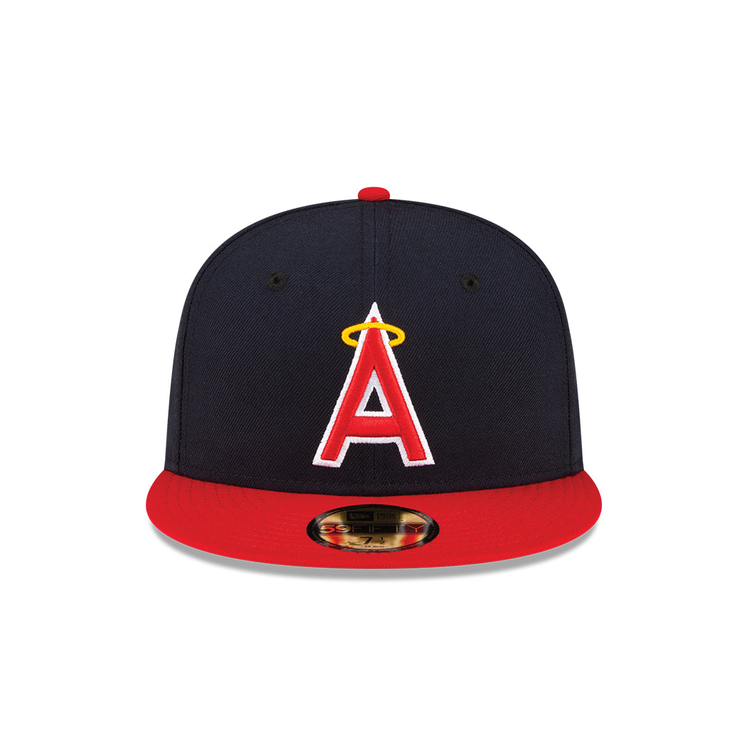 Men's Anaheim Angels New Era Navy/Red Alternate On-Field 59FIFTY Fitted Hat Official Team Hat Sports Fan Cap