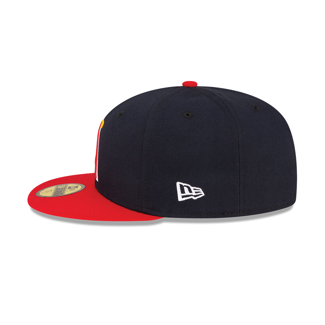 Men's Anaheim Angels New Era Navy/Red Alternate On-Field 59FIFTY Fitted Hat Official Team Hat Sports Fan Cap