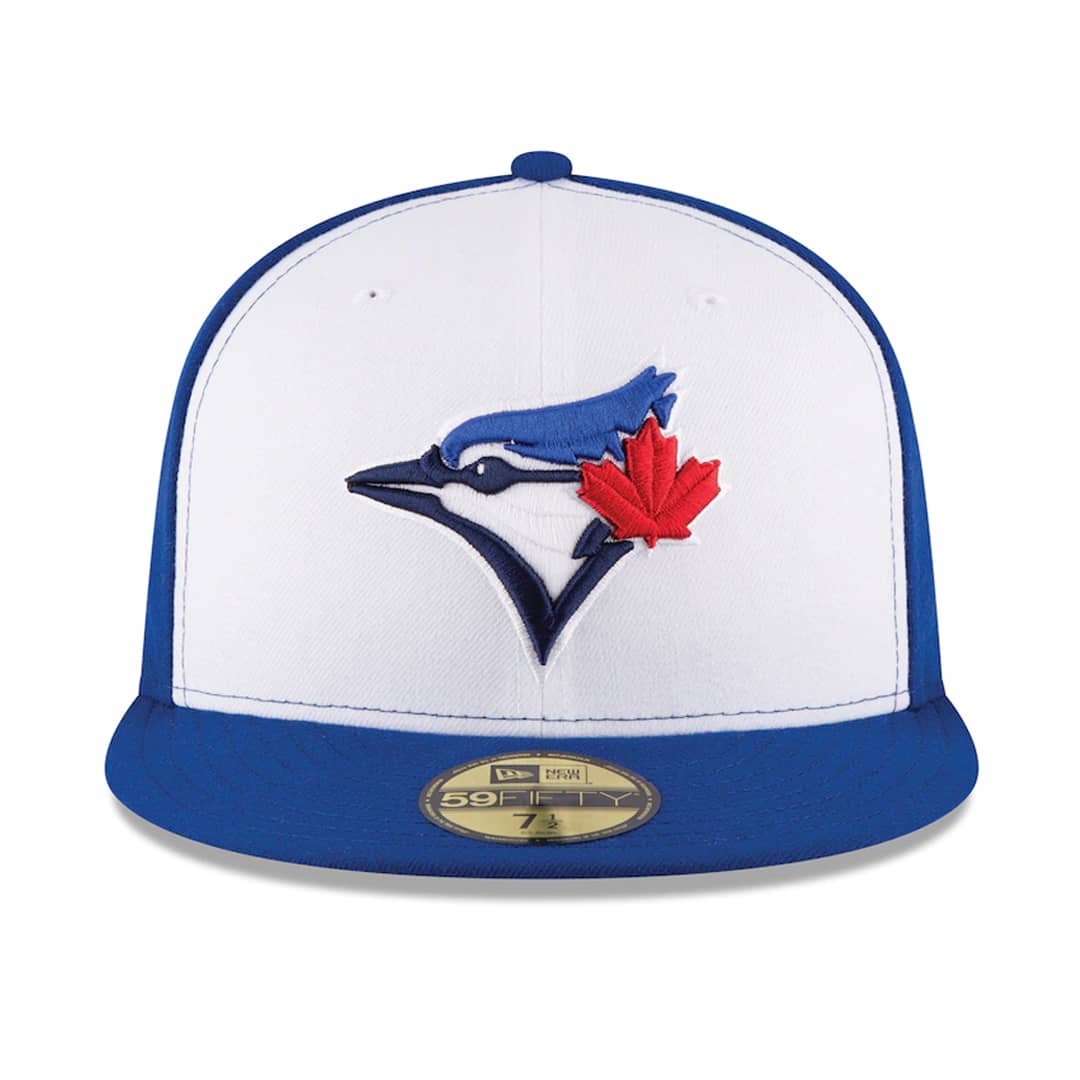 New Era 59Fifty Toronto Blue Jays Alternate 3 Authentic Collection On Field Fitted Hat White Royal Blue Hat Official Team Hat Sports Fan Cap