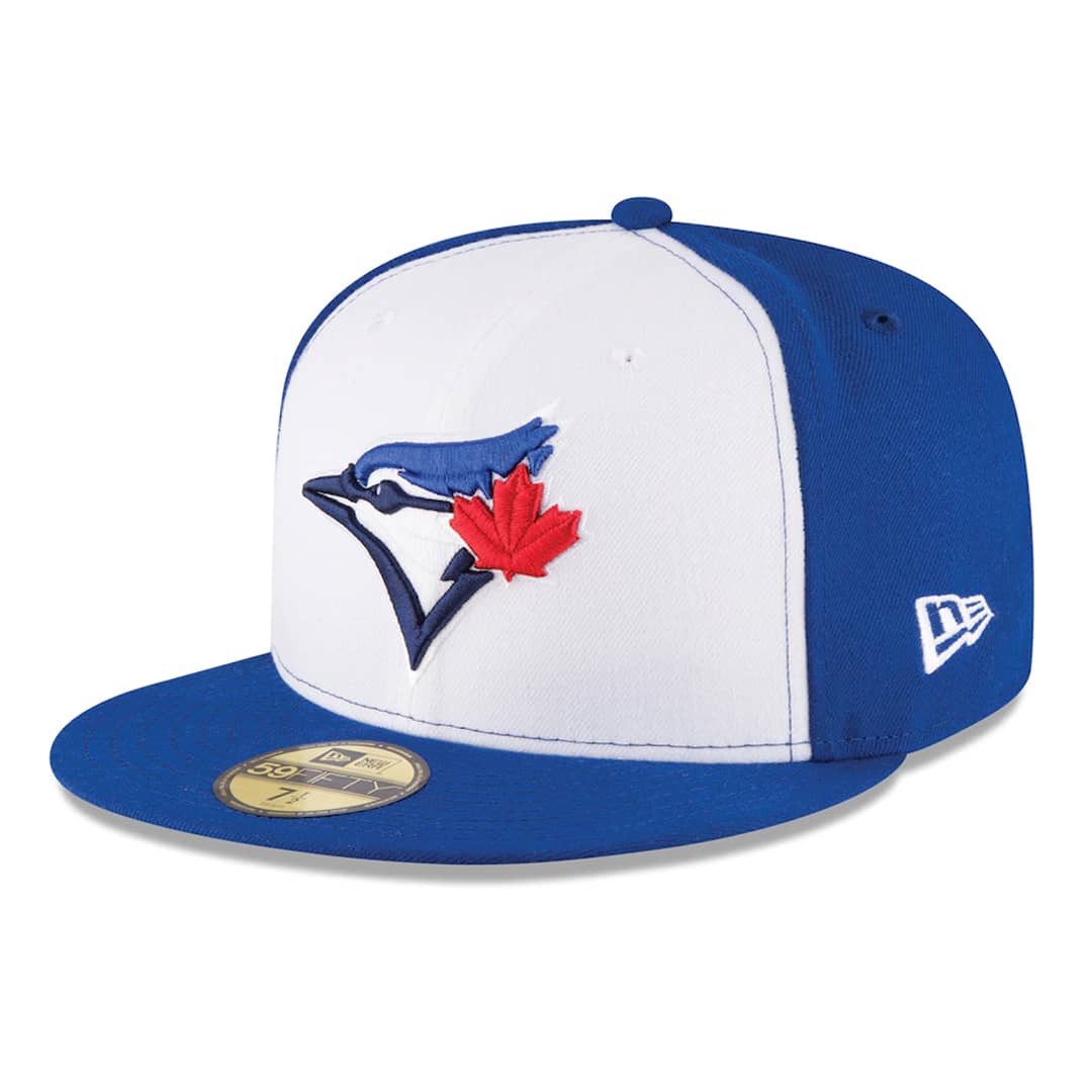 New Era 59Fifty Toronto Blue Jays Alternate 3 Authentic Collection On Field Fitted Hat White Royal Blue Hat Official Team Hat Sports Fan Cap