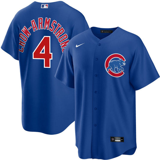 Mens Nike Pete Crow-Armstrong #4 Chicago Cubs Royal Alternate Replica Jersey Official Team Jersey Sports Fan Apparel
