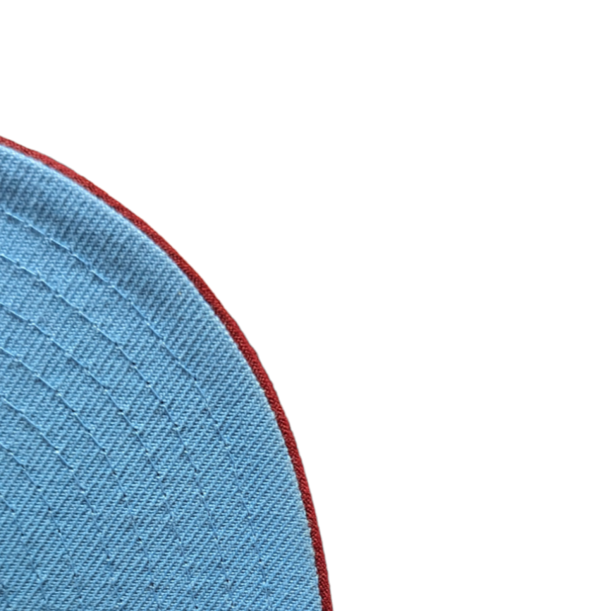 Philadelphia Phillies MLB 1996 ASG 2 Tone Sky Blue/Cardinal New Era 59FIFTY Fitted Hat Official Team Hat Sports Fan Cap