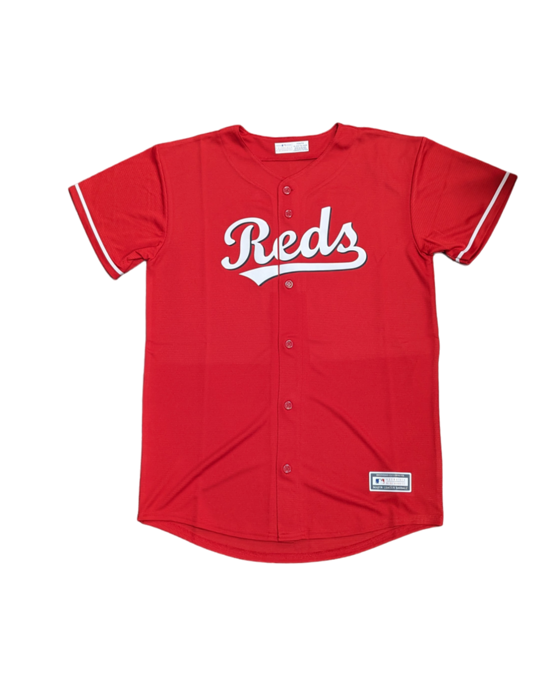 Youth Cincinnati Reds Elly De La Cruz MLB Red Alternate Screen Print Replica Jersey Official Team Jersey Sports Fan Apparel