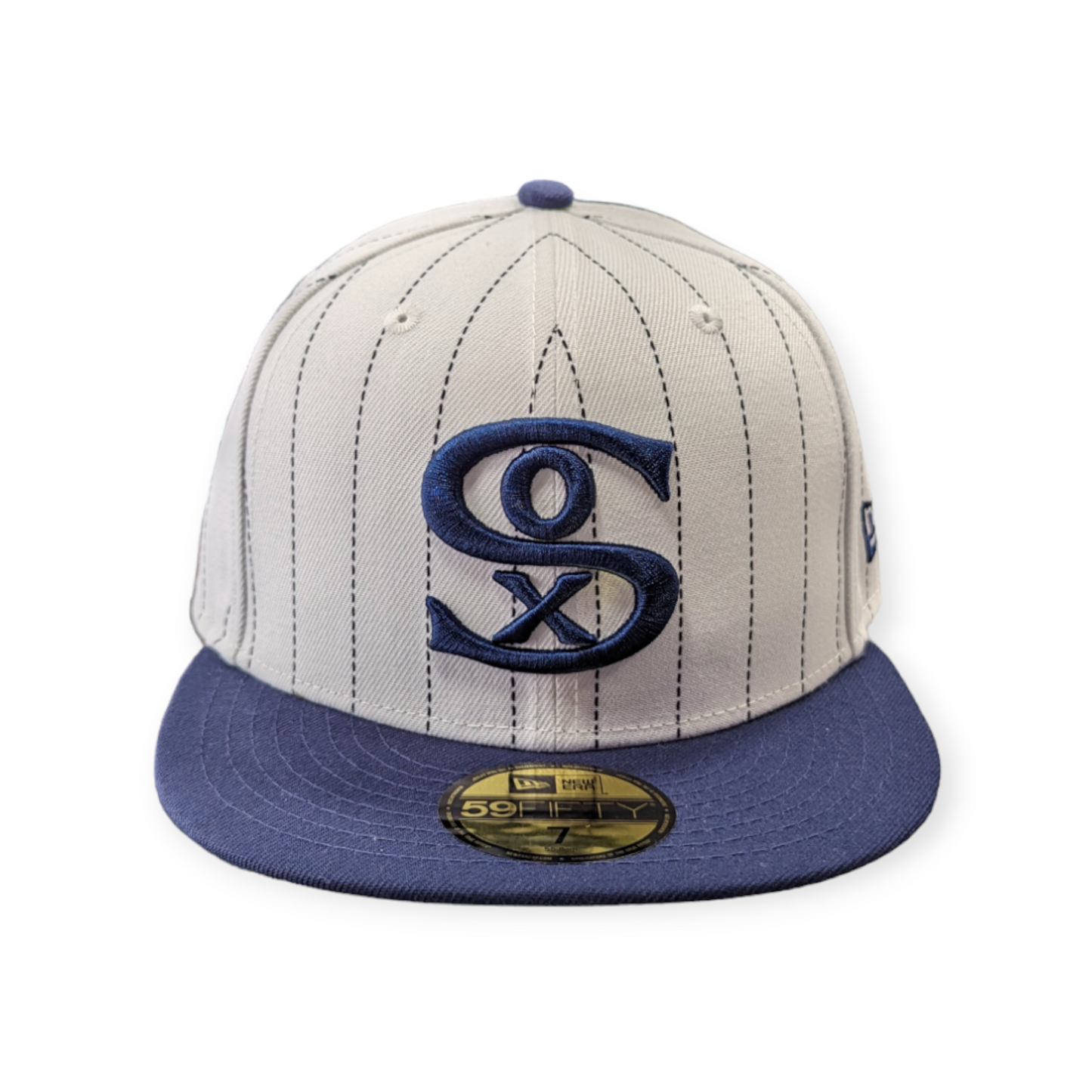 Chicago White Sox 1917 New Era Cooperstown Classics White/Navy 59FIFTY Fitted Hat Official Team Hat Sports Fan Cap