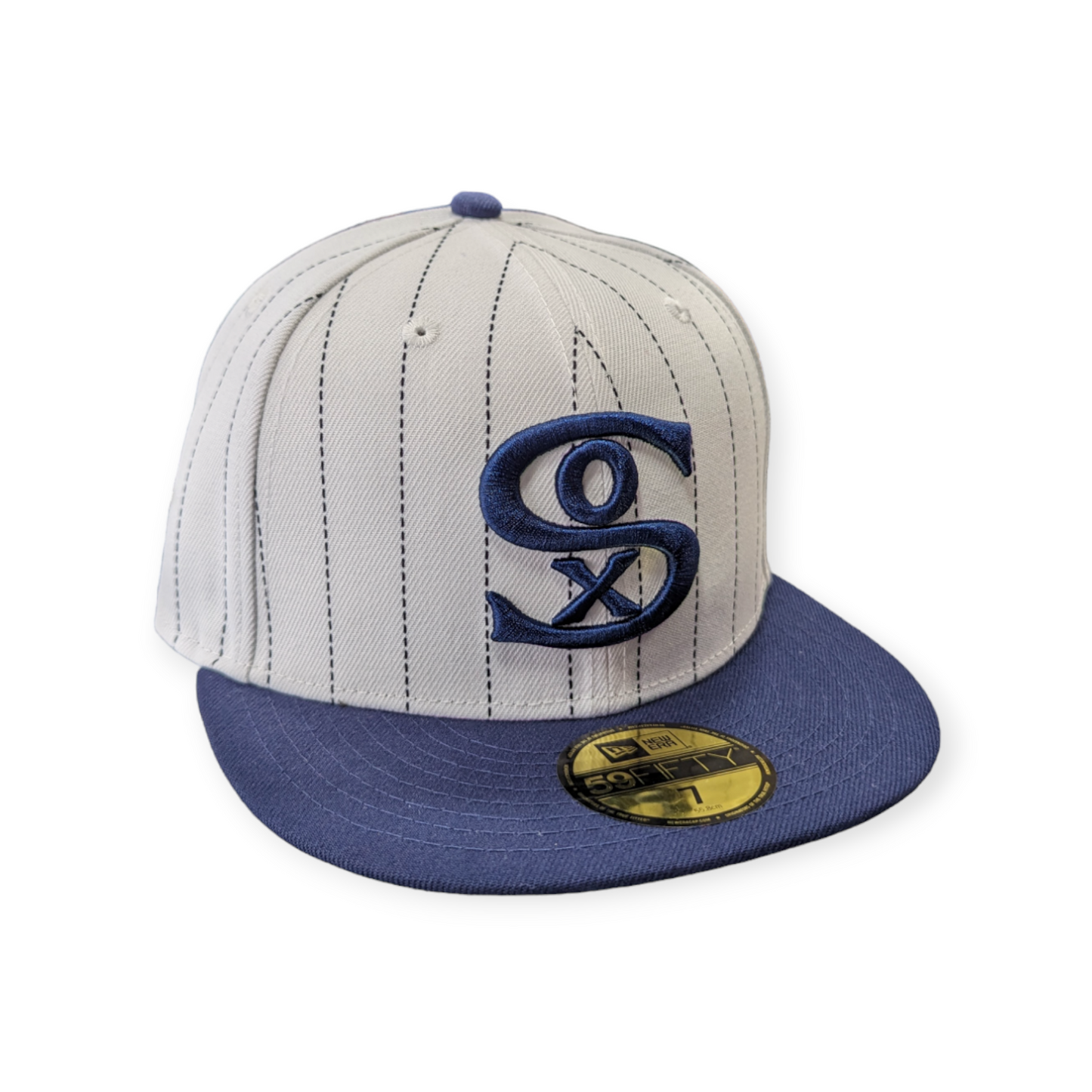 Chicago White Sox 1917 New Era Cooperstown Classics White/Navy 59FIFTY Fitted Hat Official Team Hat Sports Fan Cap