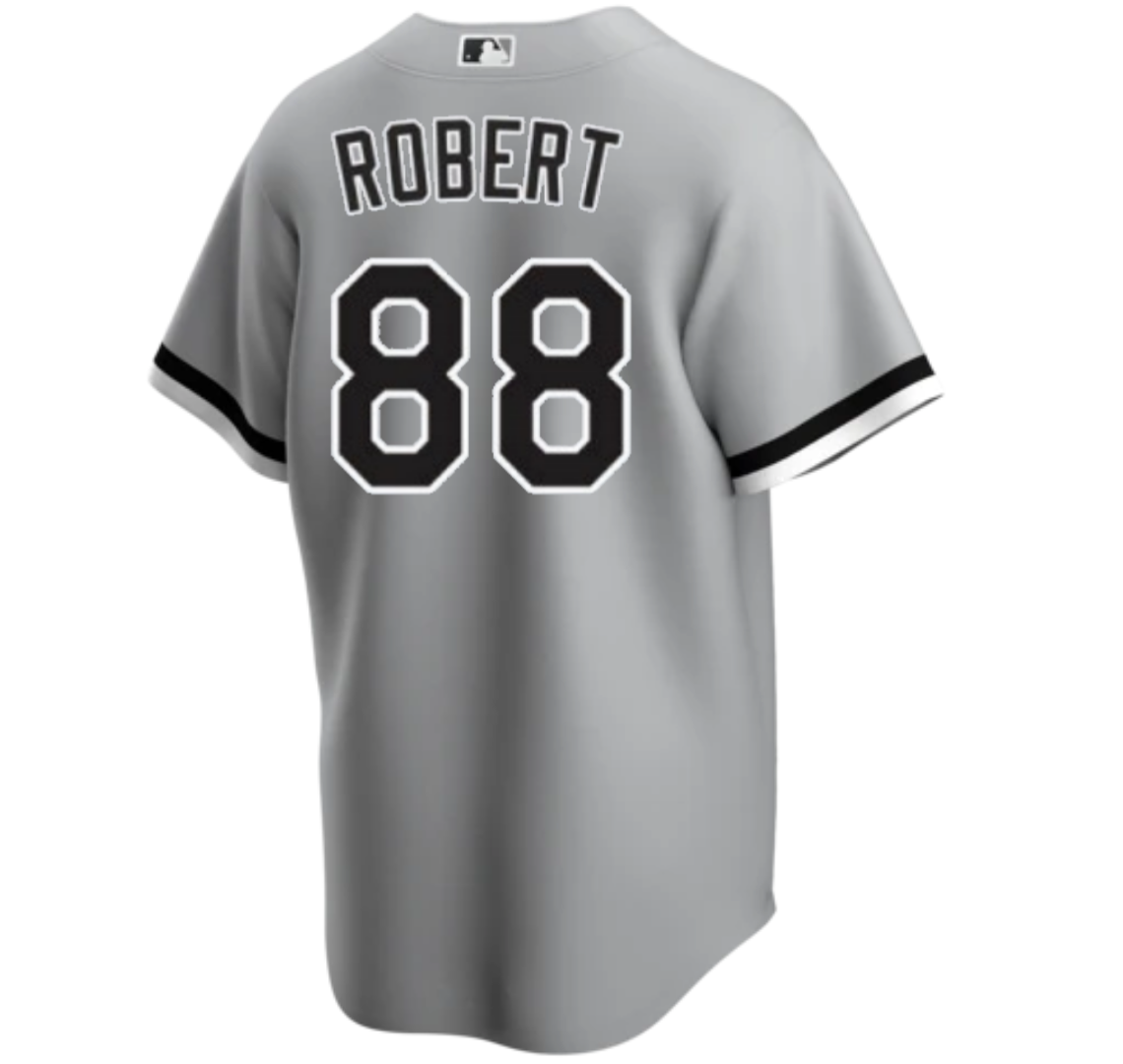 Men's Luis Robert Chicago White Sox Nike Gray Road Replica Team Jersey Official Team Jersey Sports Fan Apparel
