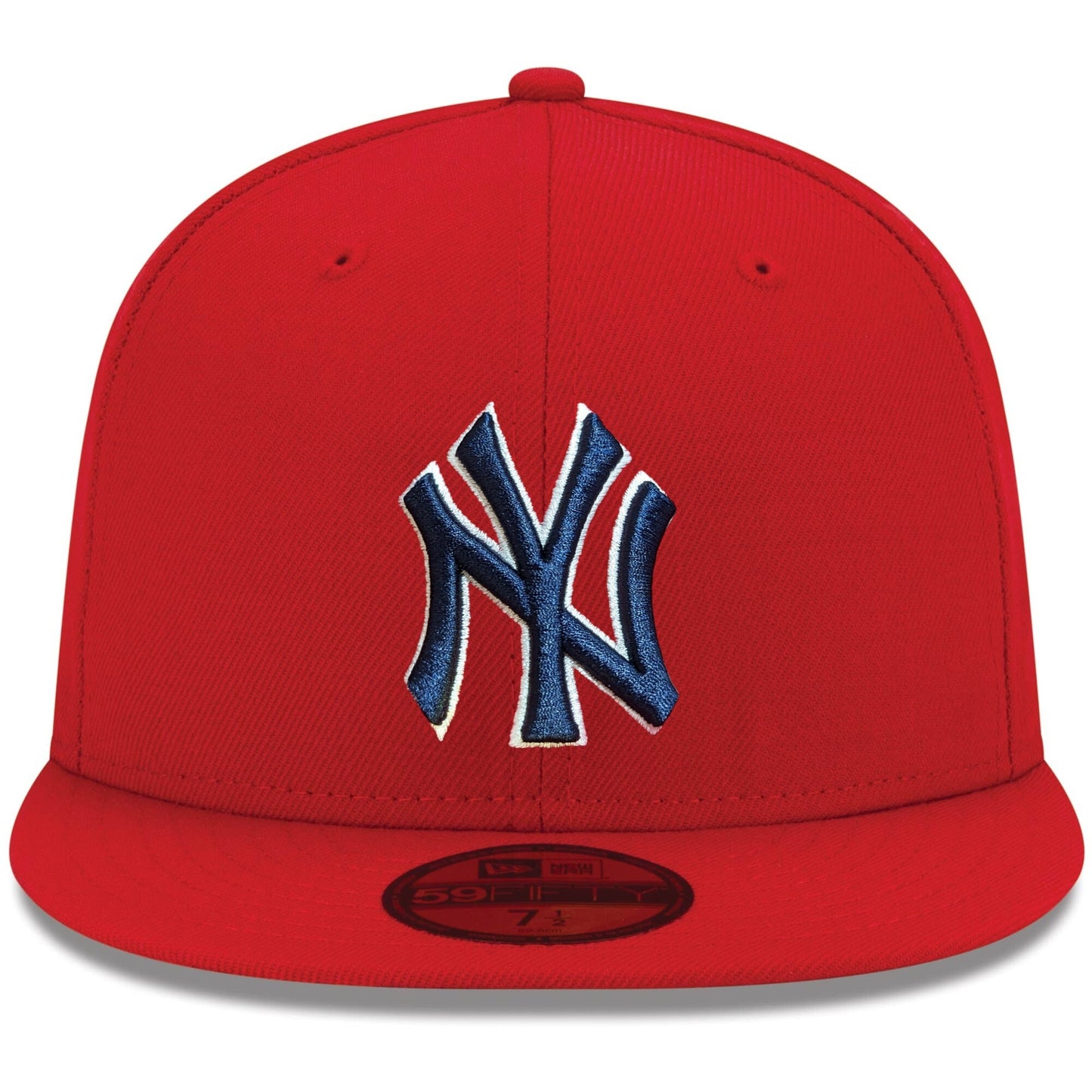 New York Yankees Red Durst 59FIFTY Fitted Hat Official Team Hat Sports Fan Cap