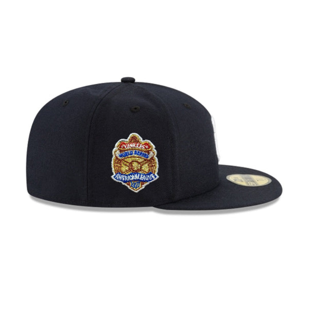 New York Yankees Navy 1927 World Series New Era 59FIFTY Fitted Hat Official Team Hat Sports Fan Cap