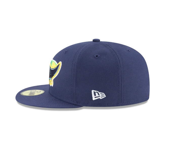 Men's Tampa Bay Rays New Era Navy Game Authentic Collection Alternate On-Field 59FIFTY Fitted Hat Official Team Hat Sports Fan Cap