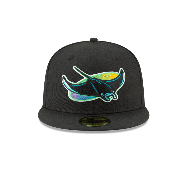 Men's Tampa Bay Devil Rays 1998 Cooperstown Collection Black 59Fifty Fitted Hat Official Team Hat Sports Fan Cap