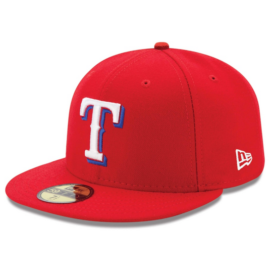 Men's Texas Rangers New Era Red Alternate Authentic Collection On-Field 59FIFTY Fitted Hat Official Team Hat Sports Fan Cap