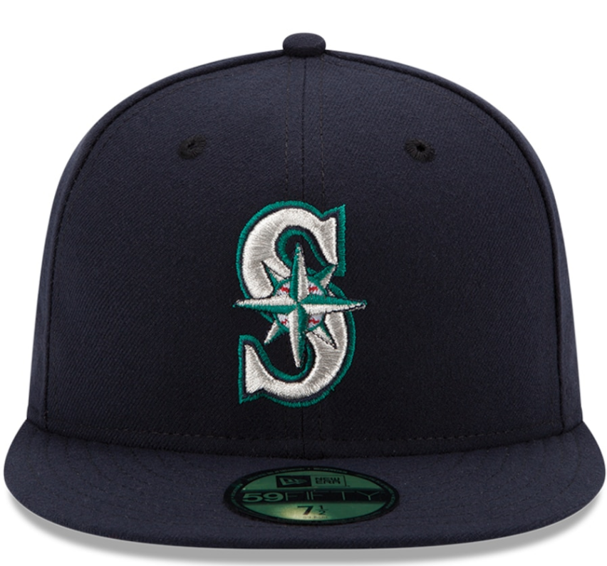 Men's Seattle Mariners New Era Navy Authentic Collection On Field 59FIFTY Fitted Hat Official Team Hat Sports Fan Cap