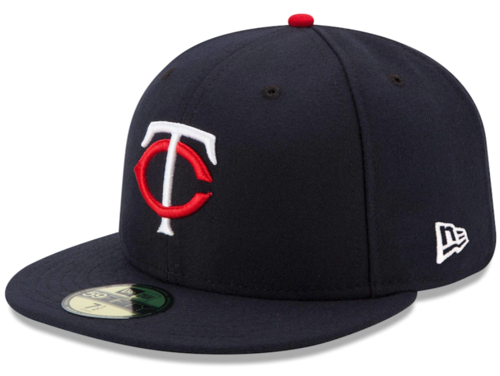 Men's Minnesota Twins New Era Navy Home Authentic Collection On-Field 59FIFTY Fitted Hat Official Team Hat Sports Fan Cap