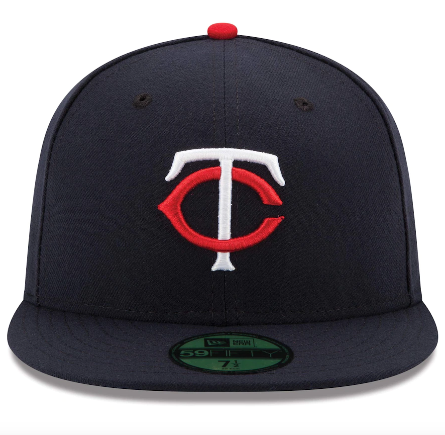 Men's Minnesota Twins New Era Navy Home Authentic Collection On-Field 59FIFTY Fitted Hat Official Team Hat Sports Fan Cap