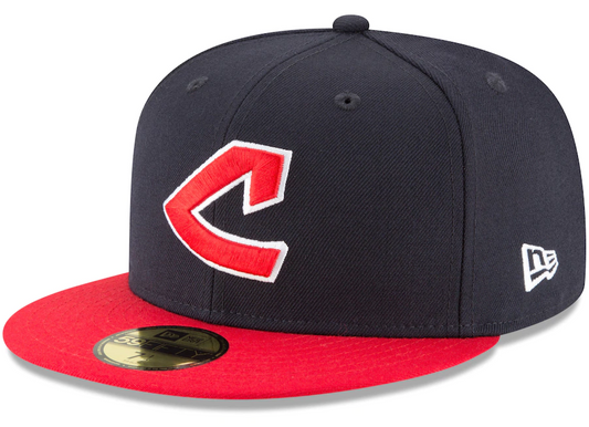 Men's Cleveland Guardians New Era Navy Cooperstown Collection Wool 59FIFTY Fitted Hat Official Team Hat Sports Fan Cap
