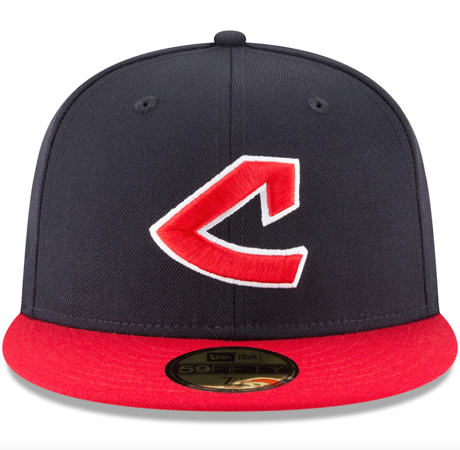 Men's Cleveland Guardians New Era Navy Cooperstown Collection Wool 59FIFTY Fitted Hat Official Team Hat Sports Fan Cap