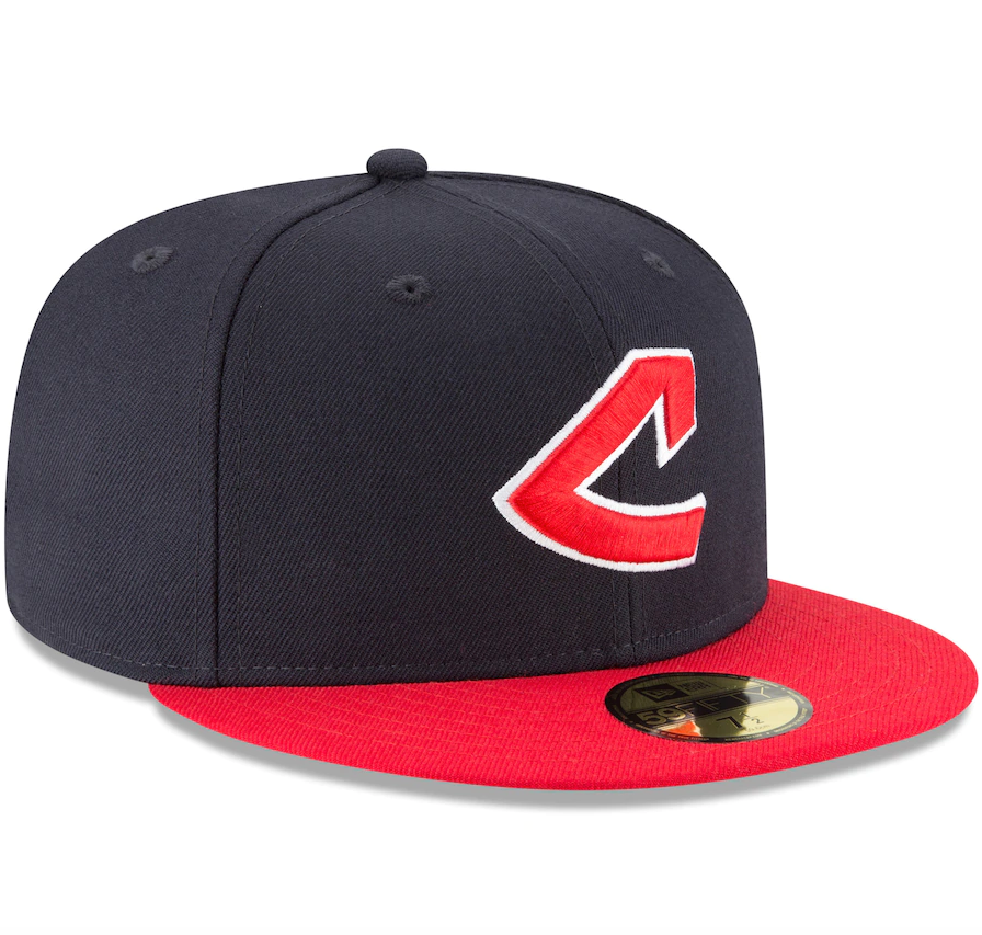 Men's Cleveland Guardians New Era Navy Cooperstown Collection Wool 59FIFTY Fitted Hat Official Team Hat Sports Fan Cap