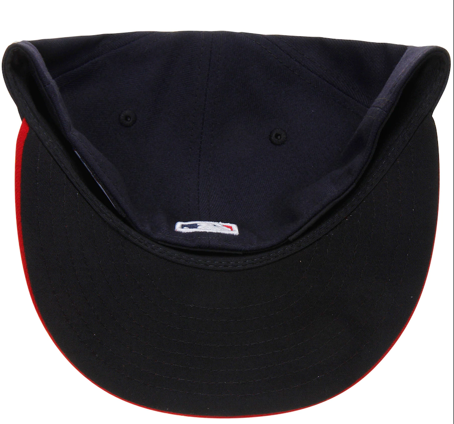 Men's Atlanta Braves New Era Navy/Red Home Authentic Collection On-Field 59FIFTY Fitted Hat Official Team Hat Sports Fan Cap
