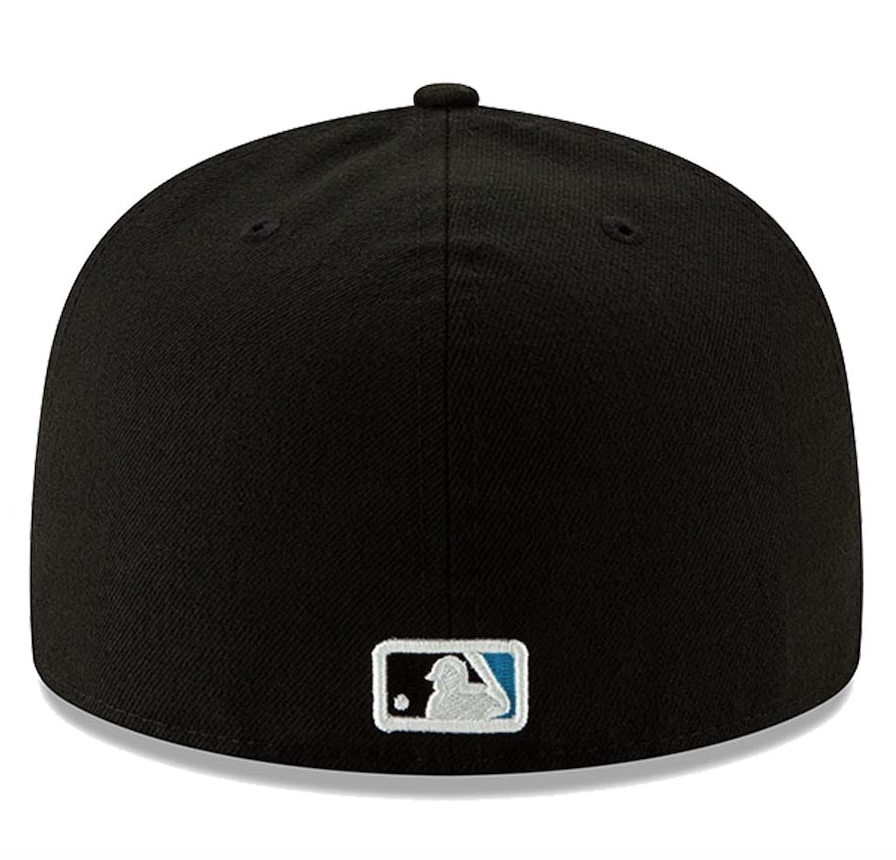 Men's Miami Marlins New Era Black Authentic Collection On-Field 59FIFTY Fitted Hat Official Team Hat Sports Fan Cap