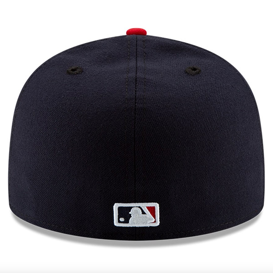 Men's Cleveland Guardians New Era Navy/Red Home Authentic Collection On-Field 59FIFTY Fitted Hat Official Team Hat Sports Fan Cap