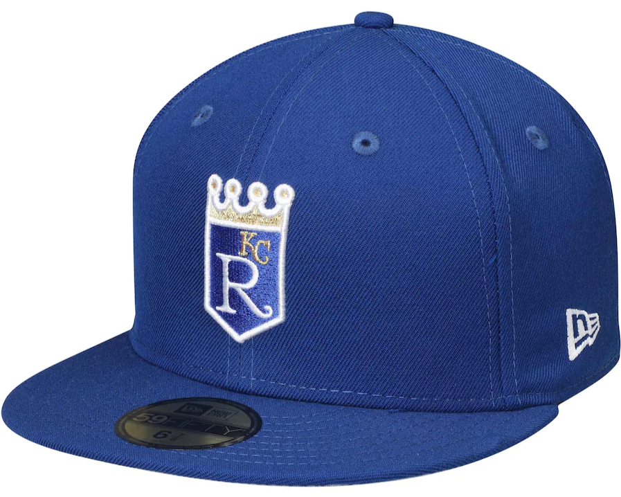 Men's Kansas City Royals New Era Royal Cooperstown Collection Wool 59FIFTY Fitted Hat Official Team Hat Sports Fan Cap