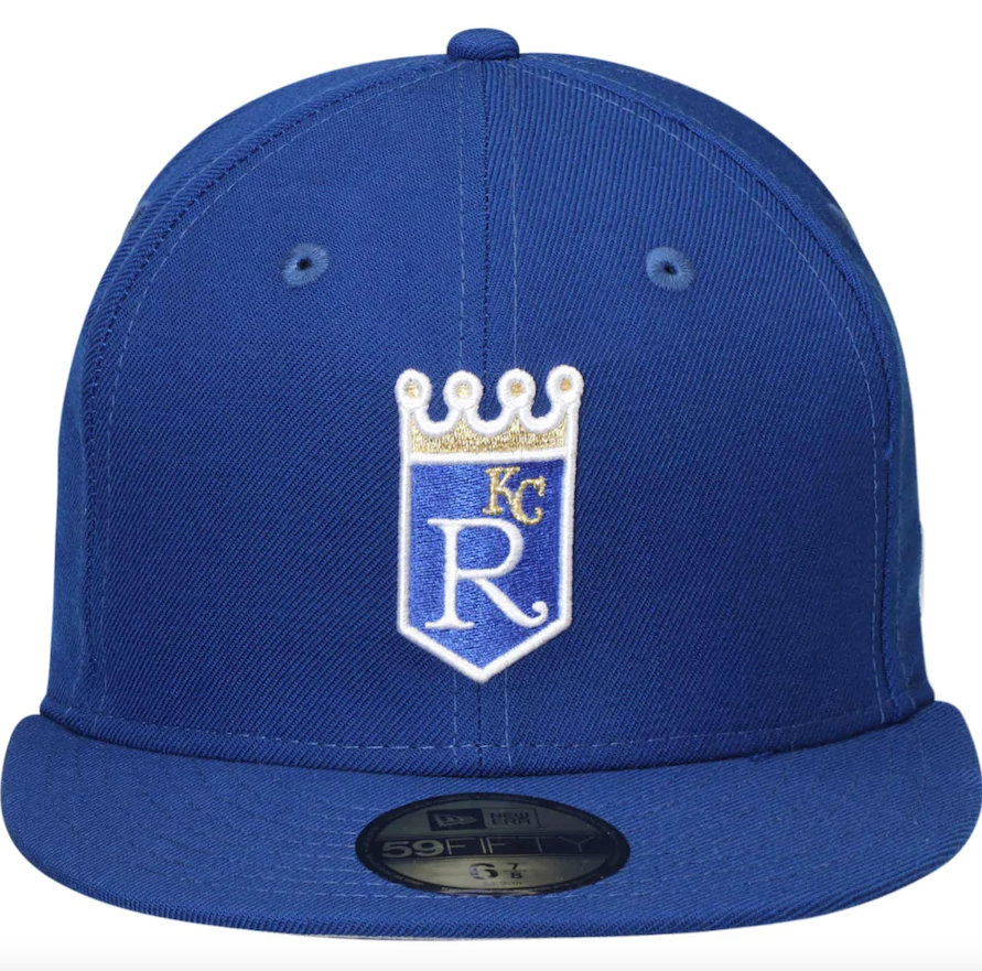 Men's Kansas City Royals New Era Royal Cooperstown Collection Wool 59FIFTY Fitted Hat Official Team Hat Sports Fan Cap
