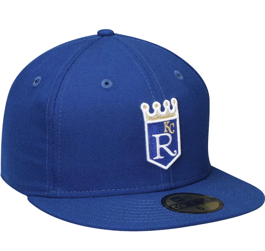 Men's Kansas City Royals New Era Royal Cooperstown Collection Wool 59FIFTY Fitted Hat Official Team Hat Sports Fan Cap