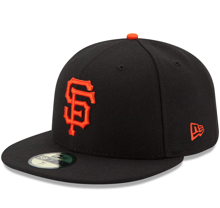 Men's San Francisco Giants New Era Black Game Authentic Collection On-Field 59FIFTY Fitted Hat Official Team Hat Sports Fan Cap