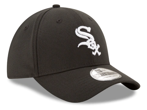 Junior Chicago White Sox New Era Black Team Classic 39THIRTY Flex Hat Official Team Hat Sports Fan Cap