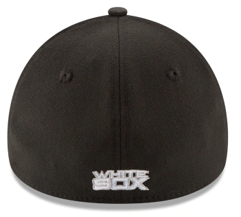Junior Chicago White Sox New Era Black Team Classic 39THIRTY Flex Hat Official Team Hat Sports Fan Cap