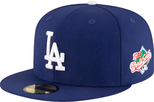 Los Angeles Dodgers New Era 1988 World Series Wool 59FIFTY Fitted Hat - Royal Blue Official Team Hat Sports Fan Cap