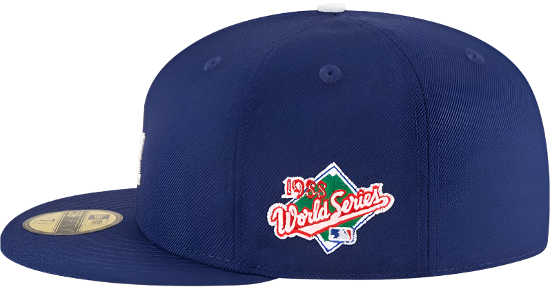 Los Angeles Dodgers New Era 1988 World Series Wool 59FIFTY Fitted Hat - Royal Blue Official Team Hat Sports Fan Cap
