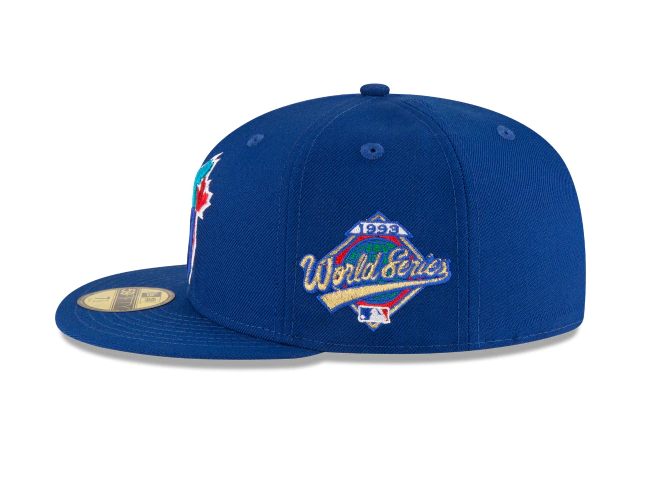 Toronto Blue Jays New Era 1993 World Series Wool 59FIFTY Fitted Hat - Royal Blue Official Team Hat Sports Fan Cap