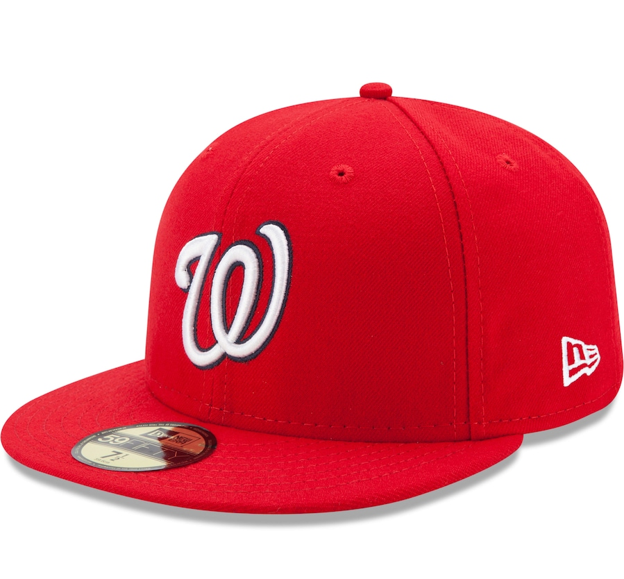 Men's Washington Nationals New Era Red Game Authentic Collection On-Field 59FIFTY Fitted Hat Official Team Hat Sports Fan Cap