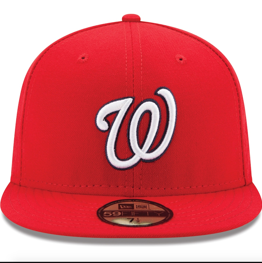Men's Washington Nationals New Era Red Game Authentic Collection On-Field 59FIFTY Fitted Hat Official Team Hat Sports Fan Cap