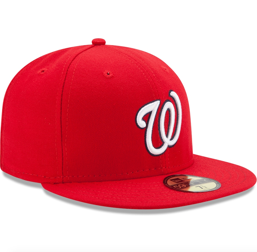Men's Washington Nationals New Era Red Game Authentic Collection On-Field 59FIFTY Fitted Hat Official Team Hat Sports Fan Cap