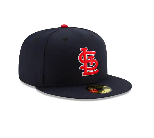 Men's St. Louis Cardinals New Era Navy Alternate Authentic Collection On-Field 59FIFTY Fitted Hat Official Team Hat Sports Fan Cap
