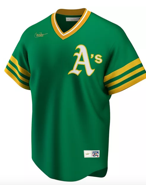 Men's Oakland Athletics Nike Kelly Green Road Cooperstown Collection Team Jersey Official Team Jersey Sports Fan Apparel