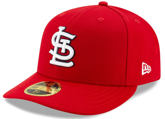 Men's St. Louis Cardinals New Era Red Low Profile Authentic Collection On-Field 59FIFTY Fitted Hat Official Team Hat Sports Fan Cap
