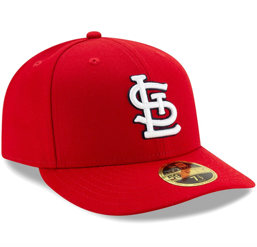 Men's St. Louis Cardinals New Era Red Low Profile Authentic Collection On-Field 59FIFTY Fitted Hat Official Team Hat Sports Fan Cap